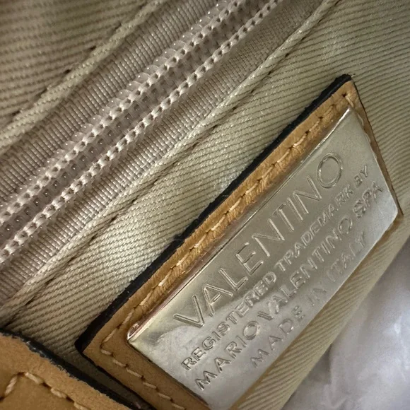 Valentino Tan Quilted Shoulder Bag - Picture 7 of 10